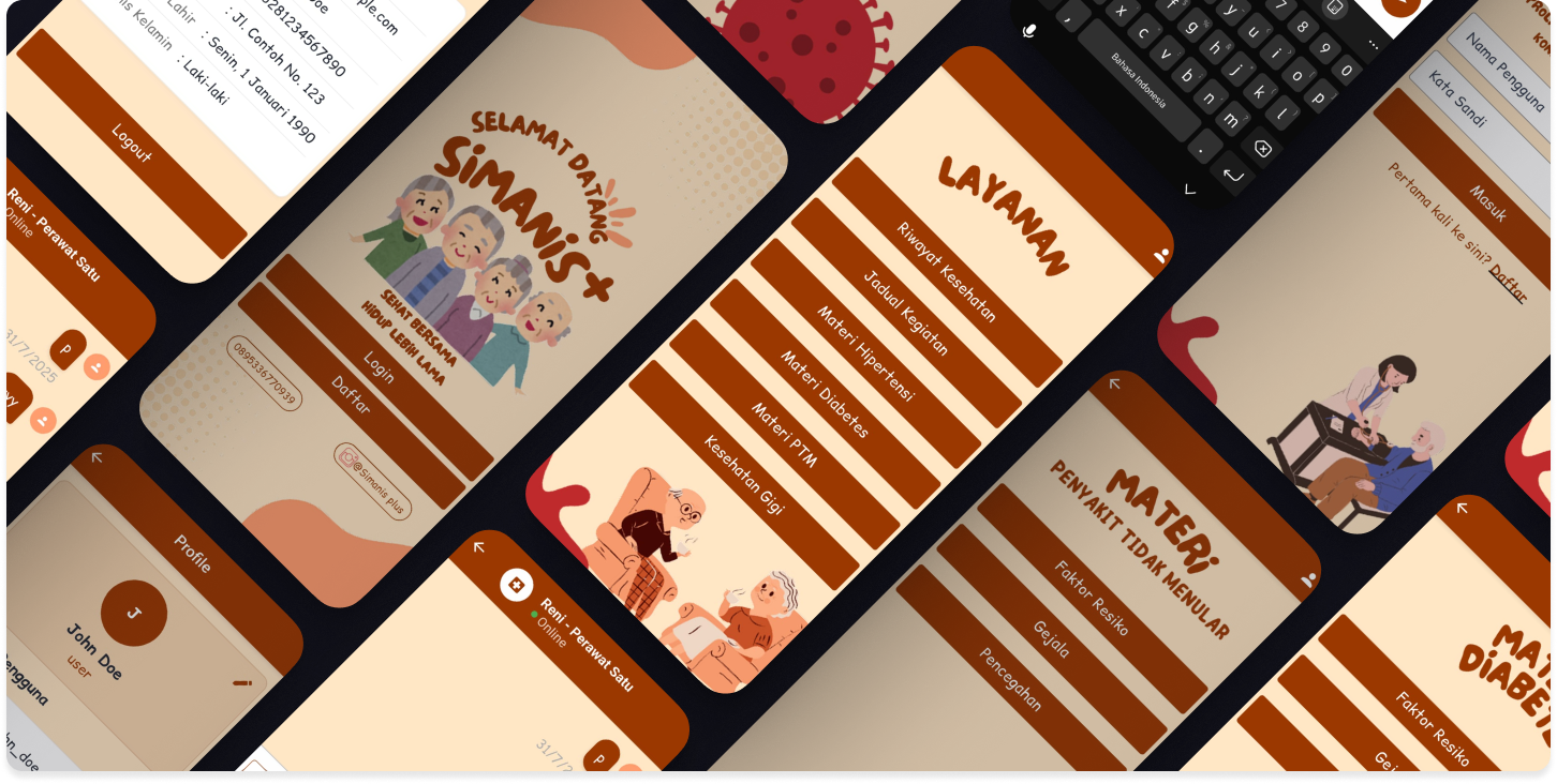 Screenshot of Simanis project showing the main interface and features